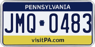 PA license plate JMQ0483
