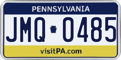 PA license plate JMQ0485