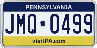 PA license plate JMQ0499