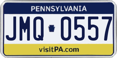 PA license plate JMQ0557