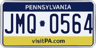 PA license plate JMQ0564