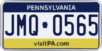 PA license plate JMQ0565