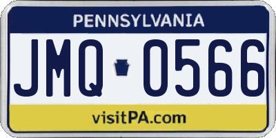 PA license plate JMQ0566