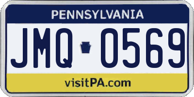 PA license plate JMQ0569