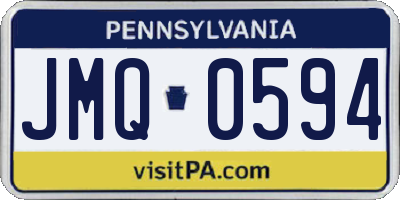 PA license plate JMQ0594