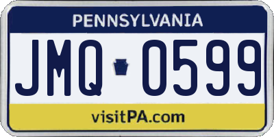 PA license plate JMQ0599
