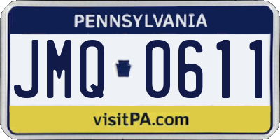 PA license plate JMQ0611