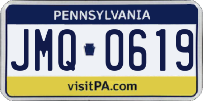 PA license plate JMQ0619