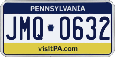 PA license plate JMQ0632