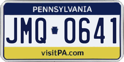 PA license plate JMQ0641