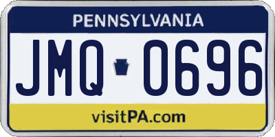 PA license plate JMQ0696