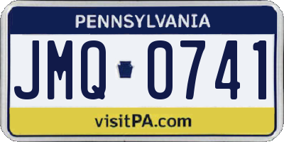 PA license plate JMQ0741