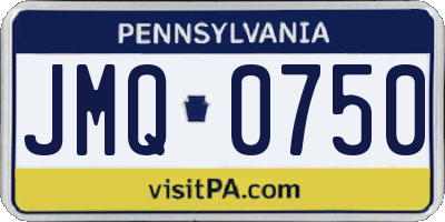 PA license plate JMQ0750