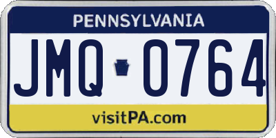 PA license plate JMQ0764