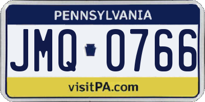 PA license plate JMQ0766