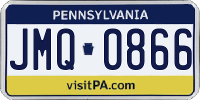 PA license plate JMQ0866