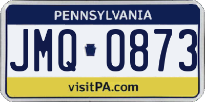 PA license plate JMQ0873
