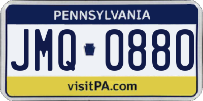 PA license plate JMQ0880
