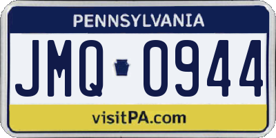 PA license plate JMQ0944