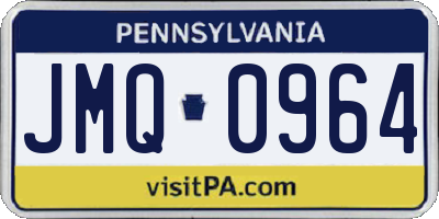 PA license plate JMQ0964