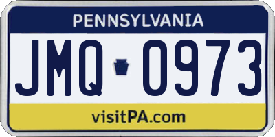PA license plate JMQ0973