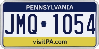 PA license plate JMQ1054