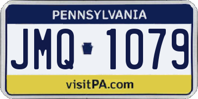 PA license plate JMQ1079