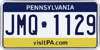 PA license plate JMQ1129