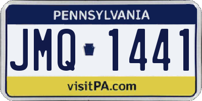 PA license plate JMQ1441