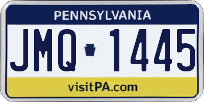 PA license plate JMQ1445