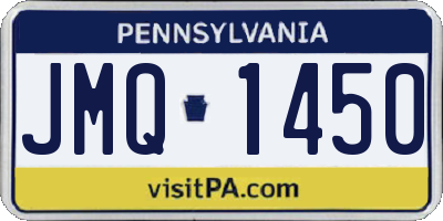 PA license plate JMQ1450