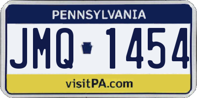 PA license plate JMQ1454