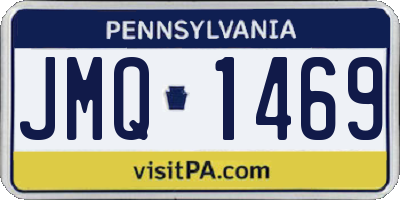 PA license plate JMQ1469