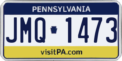 PA license plate JMQ1473