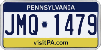 PA license plate JMQ1479