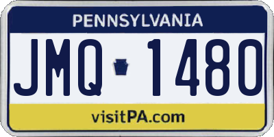 PA license plate JMQ1480