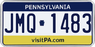PA license plate JMQ1483