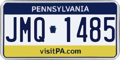 PA license plate JMQ1485