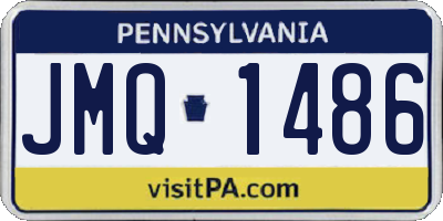 PA license plate JMQ1486