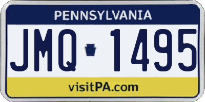 PA license plate JMQ1495