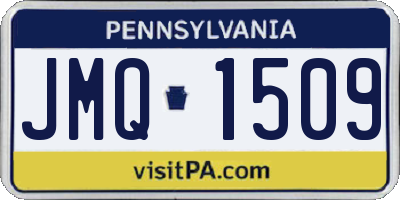PA license plate JMQ1509