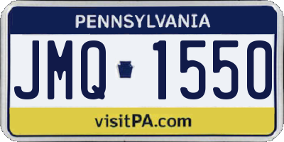 PA license plate JMQ1550