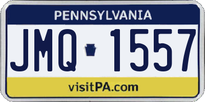 PA license plate JMQ1557