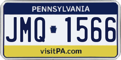 PA license plate JMQ1566