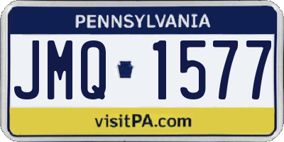 PA license plate JMQ1577