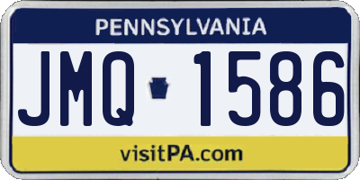 PA license plate JMQ1586
