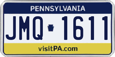 PA license plate JMQ1611