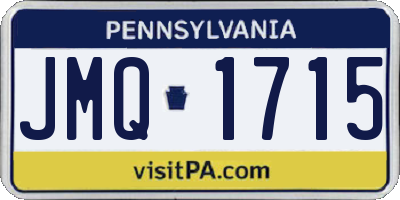 PA license plate JMQ1715