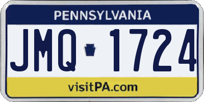 PA license plate JMQ1724