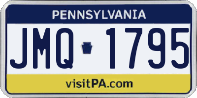 PA license plate JMQ1795